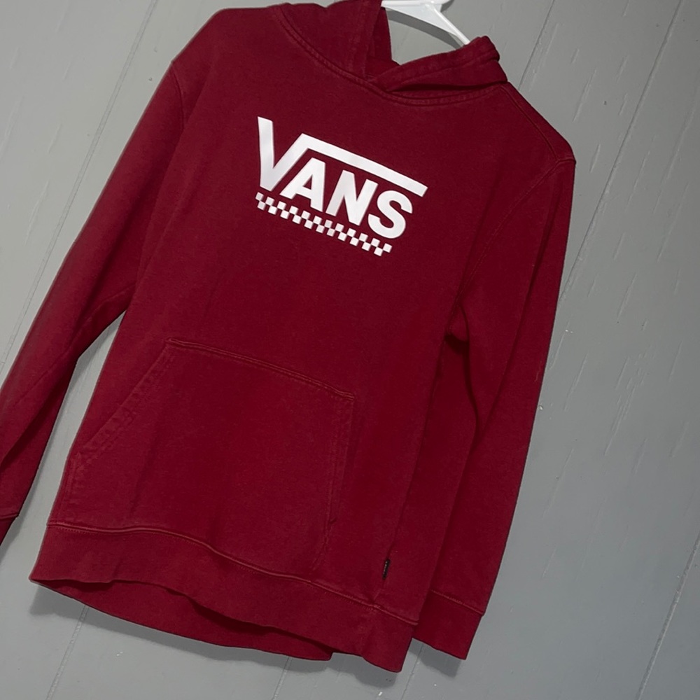 Maroon vans hoodie
